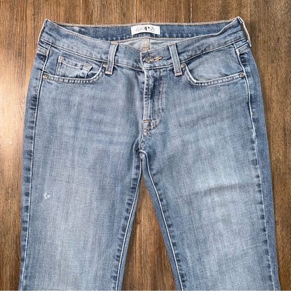 Express DPD Bootcut Jeans Low Rise Y2K Blue - Picture 7 of 10